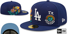 Dodgers GROOVY Royal Fitted Hat by New Era - 2nd View