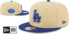 Dodgers ILLUSION SIDE-PATCH Gold-Royal Fitted Hat by New Era - 2nd View