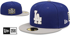 Dodgers LETTERMAN SIDE-PATCH Fitted Hat by New Era - 2nd View