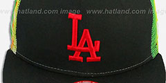 Dodgers MESH TYE-DYE SNAPBACK Hat by New Era - 2nd View