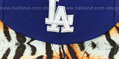 Dodgers REAL TIGER VIZA-PRINT Royal Fitted Hat by New Era - 2nd View