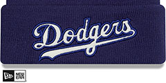 Dodgers RETRO-CUFF Knit Beanie by New Era - 2nd View