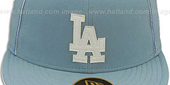 Dodgers SKY BLUE DaBu Fitted Hat by New Era - 2nd View