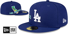 Dodgers STATEVIEW Royal Fitted Hat by New Era - 2nd View