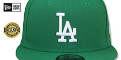 Dodgers TEAM-BASIC SNAPBACK Kelly-White Hat by New Era - 2nd View