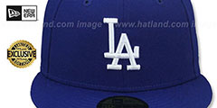 Dodgers TROPICAL BLOOM FLORAL-BOTTOM Royal Fitted Hat by New Era - 2nd View