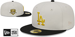 Dodgers TWO-TONE STONE Fitted Hat by New Era - 2nd View