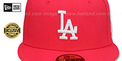 Dodgers URBAN CAMO-BOTTOM Lava Red Fitted Hat by New Era - 2nd View