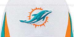 Dolphins 2013 NFL TRAINING FLEX White Hat by New Era - 2nd View