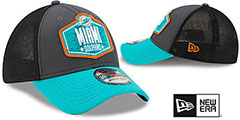 Dolphins 2021 NFL TRUCKER DRAFT FLEX  Hat by New Era - 2nd View