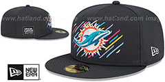 Dolphins 2021 ONFIELD CRUCIAL CATCH Fitted Hat by New Era - 2nd View