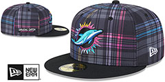 Dolphins 2024 ONFIELD CRUCIAL CATCH Fitted Hat by New Era - 2nd View