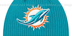 Dolphins CHILLER FILLER BEANIE Aqua-Orange by New Era - 2nd View