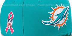 Dolphins NFL BCA Aqua Fitted Hat by New Era - 2nd View