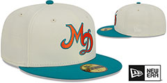 Dolphins NFL LIGATURE White-Aqua Fitted Hat by New Era - 2nd View