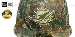 Dolphins NFL TEAM-BASIC Realtree Camo Fitted Hat by New Era - 2nd View