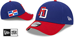 Dominican Republic 2023 WBC GAME STRAPBACK Royal-Red Hat by New Era - 2nd View