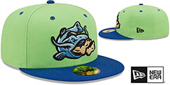 Drillers THEME NIGHT Lime-Royal Fitted Hat by New Era - 2nd View