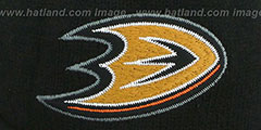 Ducks XL-LOGO BEANIE Black by Mitchell and Ness - 2nd View