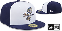 Dust Devils MILB MARVEL DEFENDERS White-Navy Fitted Hat by New Era - 2nd View