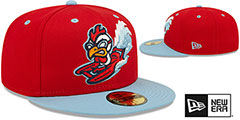 Dust Devils THEME NIGHT Red-Sky Fitted Hat by New Era - 2nd View