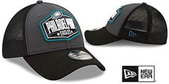 Eagles 2021 NFL TRUCKER DRAFT FLEX  Hat by New Era - 2nd View