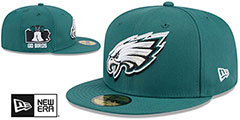 Eagles 2024 NFL DRAFT Green Fitted Hat by New Era - 2nd View