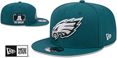 Eagles 2024 NFL DRAFT SNAPBACK Green Hat by New Era - 2nd View