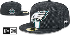 Eagles 2024 NFL SIDELINE Black Fitted Hat by New Era - 2nd View