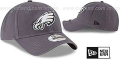 Eagles CORE-CLASSIC STRAPBACK Charcoal Hat by New Era - 2nd View