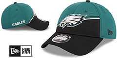 Eagles DASHMARK SIDELINE SNAPBACK Green-Black Hat by New Era - 2nd View