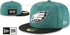 Eagles HOME ONFIELD STADIUM Green-Black Fitted Hat by New Era - 2nd View