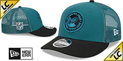 Eagles LP TRUCKER SIDELINE SNAPBACK Green-Black Hat by New Era - 2nd View