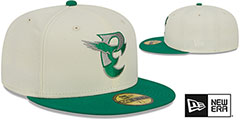 Eagles NFL LIGATURE White-Kelly Fitted Hat by New Era - 2nd View