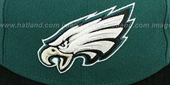 Eagles NFL STADIUM Green-Black Fitted Hat by New Era - 2nd View