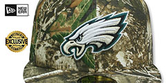 Eagles NFL TEAM-BASIC Realtree Camo Fitted Hat by New Era - 2nd View