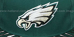 Eagles NFL ZUBAZ SNAPBACK Green Hat by New Era - 2nd View