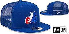 Expos COOP TEAM-BASIC TRUCKER SNAPBACK Royal Hat by New Era - 2nd View