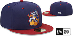 Express MILB MARVEL DEFENDERS Navy-Burgundy Fitted Hat by New Era - 2nd View