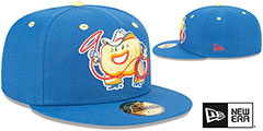 Express THEME NIGHT Blue Fitted Hat by New Era - 2nd View