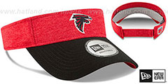 Falcons 18 NFL STADIUM Red-Black Visor by New Era - 2nd View