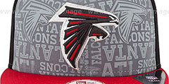 Falcons 2014 NFL DRAFT SNAPBACK Black-Red Hat by New Era - 2nd View