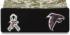 Falcons 2015 SALUTE-TO-SERVICE Knit Beanie Hat by New Era - 2nd View