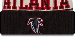 Falcons 2023 HISTORIC SIDELINE Knit Beanie Hat by New Era - 2nd View