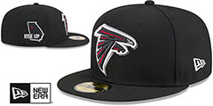 Falcons 2024 NFL DRAFT Black Fitted Hat by New Era - 2nd View