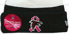 Falcons BCA CRUCIAL CATCH Knit Beanie Hat by New Era - 2nd View