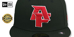 Falcons NFL LIGATURE Black Fitted Hat by New Era - 2nd View