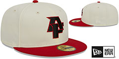 Falcons NFL LIGATURE White-Red Fitted Hat by New Era - 2nd View