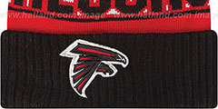 Falcons REP-UR-TEAM Knit Beanie Hat by New Era - 2nd View