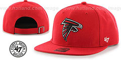 Falcons SUPER-SHOT STRAPBACK Red Hat by Twins 47 Brand - 2nd View